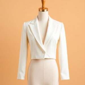 Breasted White Blazer